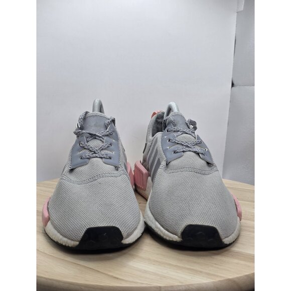 Adidas NMD R1 Boost Womens 8 Gray Pink Running Shoes Low Athletic Gym BY3058 - Picture 2 of 9